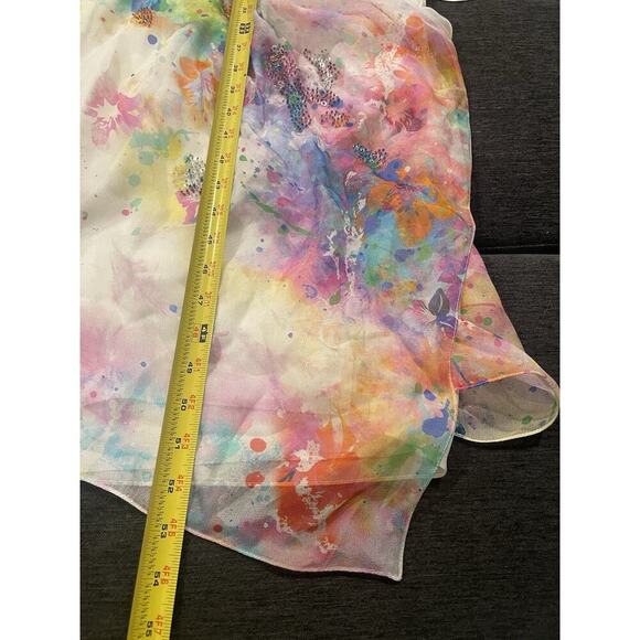 Ralph Lauren Collection Day Dress Silk Embroidered Floral Sequin Cocktail 4 $4k - Picture 15 of 16